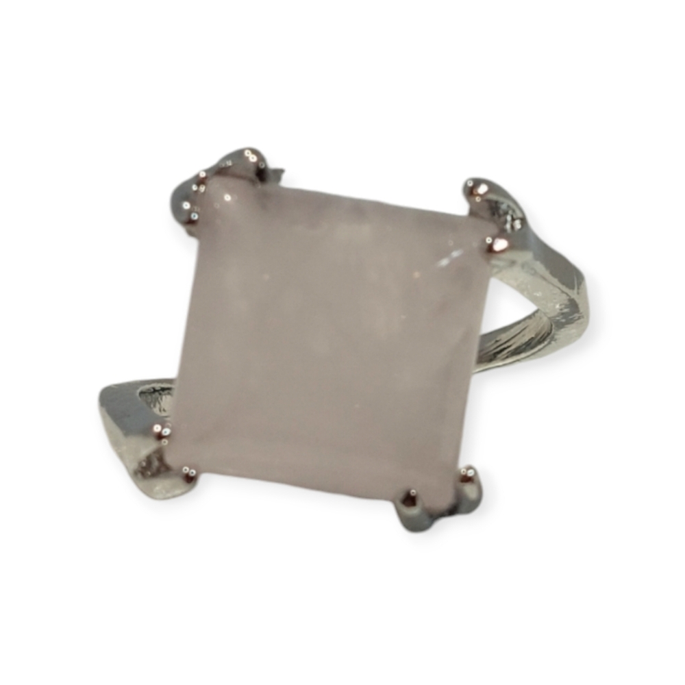 2 For $20 Sale Fashion Jewelry Ring Size 8.25 Crystal Pink Gemstone Silver